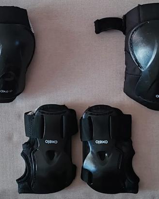 Set protezioni roller/monopattino/skate Oxelo 