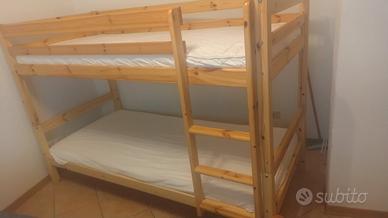 letto a castello senza materassi