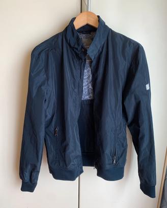 giacca mezza stagione tipo bomber blu YesZee