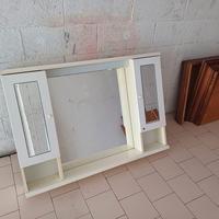 specchiera bianca per bagno 