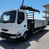 Renault midlum 220 cassone con gru