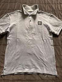 Stone Island Polo Uomo XL Grigio Slim Fit