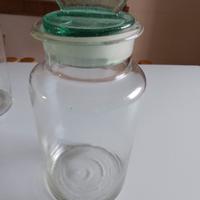 Antico vaso Albarello in vetro 