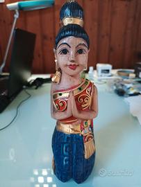 Statuetta Legno Thay