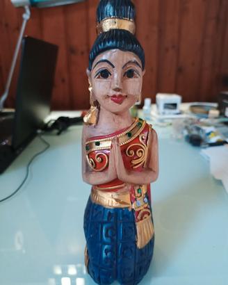 Statuetta Legno Thay