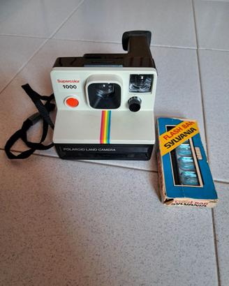 Máquina fotográfica instantânea analógica Polaroid SX-70 Supercolor