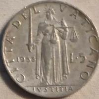 L. 5 1955 Città delVaticano Pio XII Commemorazione