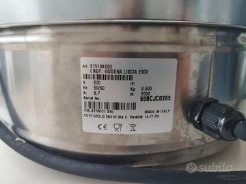 Crepiera elettrica professionale