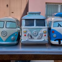 Salvadanaio terracotta Volkswagen T1.