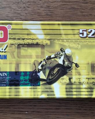 Catena moto DID 525 VX Gold & Black 110 maglie