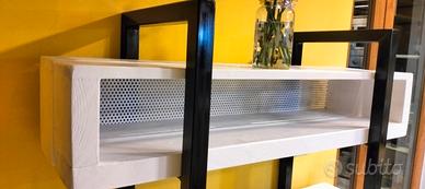 Libreria Ferro_Legno Stile Industriale 
