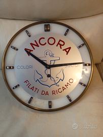 orologio da parete pubblicitario vintage 