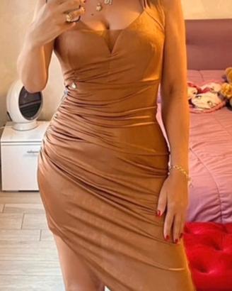Relish meraviglioso abito bronzo tg 42