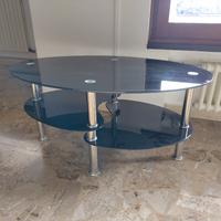 Tavolino da salotto in vetro oscurato
