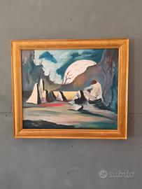 Antonio Bertè dipinto olio su tela 
