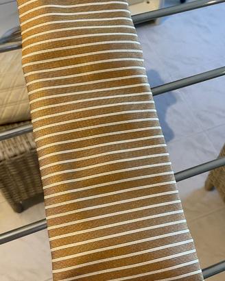 Church’s Cravatta uomo in pura seta a righe beige