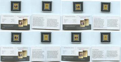 SET 4 MONETE ORO 999 DA 1-1000 ONCIA STORIA