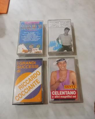 4 Musicassette Cantanti Italiani
