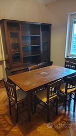 Soggiorno Completo in Legno Massiccio – Stile Clas