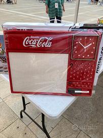 COCA COLA LAVAGNA CON OROLOGIO ANNI 70 COLLEZZIONE
