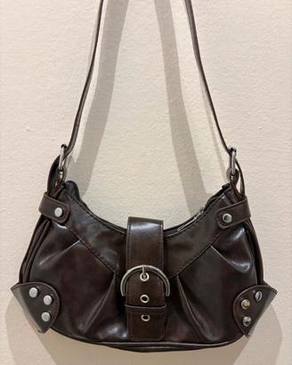 borsa Y2K vintage dressing nuova marrone 