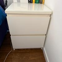 Doppia Cassettiera MALM due cassetti