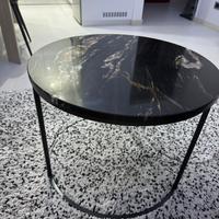 Tavolino da salotto in marmo rotondo