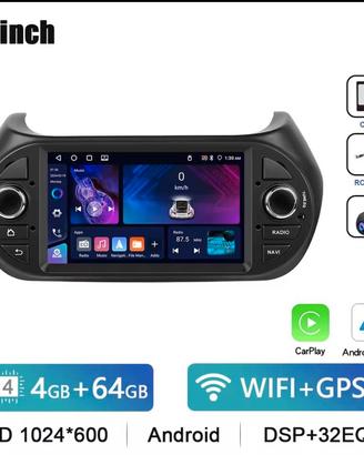 Autoradio Android 7 pollici Fiat Fiorino Qubo Nuov