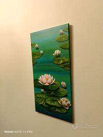 Loto magico. Dipinto acrilico fatto a mano.