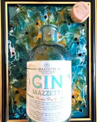QUADRO CON BOTTIGLIA GIN MAZZETTI