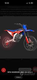 Moto elettrica RFN warrior pro sx e 15