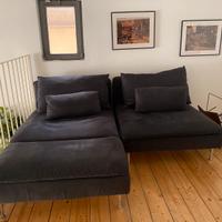 Divano componibille con Chaise-longue
