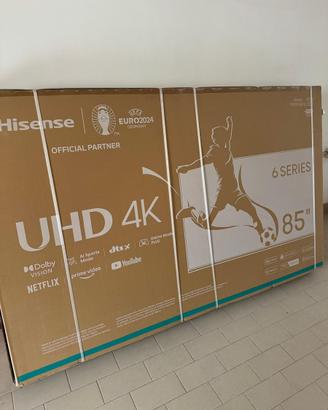 Televisore hisense 85 pollici ancora imballato
