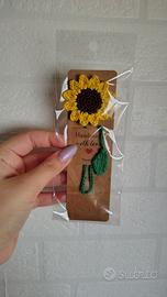 Segnalibro artigianale fiori