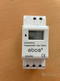Timer astronomico programmabile DIN – Obos BS26W