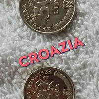 Croazia 2 Monete Lipa anno 1993 e anno 1997
