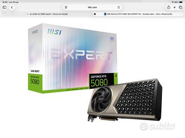 Msi Rtx 5080 expert oc