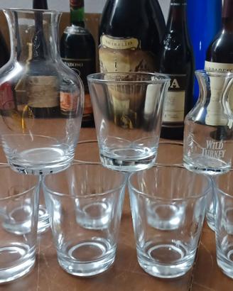 SET 11 BICCHIERI E CARAFFINE WILD TURKEY BOURBON