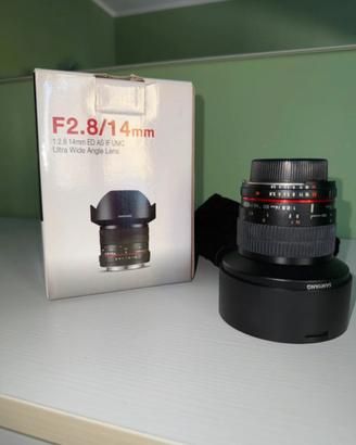 Obiettivo Samyang 14mm per Nikon