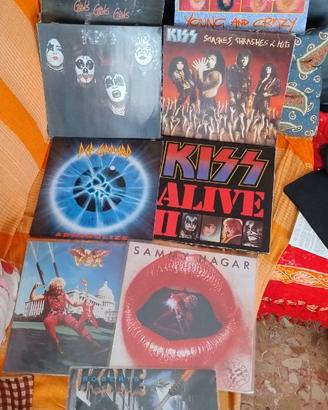 Lotto LP Glam e Hard Rock (Kiss, Motley Crüe etc)