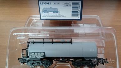 LILIPUT carro cisterna a carrelli FS, scala H0