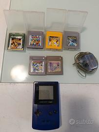 gamboy color + giochi e caricabatterie 