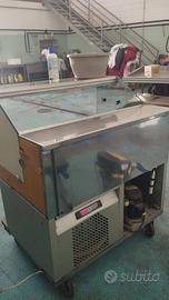 Vetrina Refrigerata Inox su Ruote da Banco