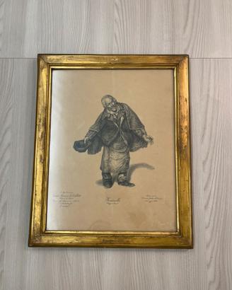 Disegno antico a penna 1883 - Marianella (Napoli)