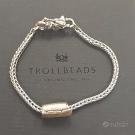 bracciale argento Trollbeads charm papiro cm 18.5