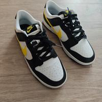 Nike dunk low panda black and Yellow 43 