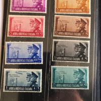 Francobolli Asse e buste Africa orientale