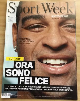 Sportweek 11/7/09 Adriano Inter Brasile