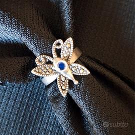 Anello farfalla vintage  argento 925