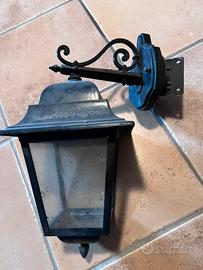 Lampada esterno in ferro battuto